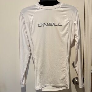 O'Neill White Long-Sleeve Performance Rash Guard